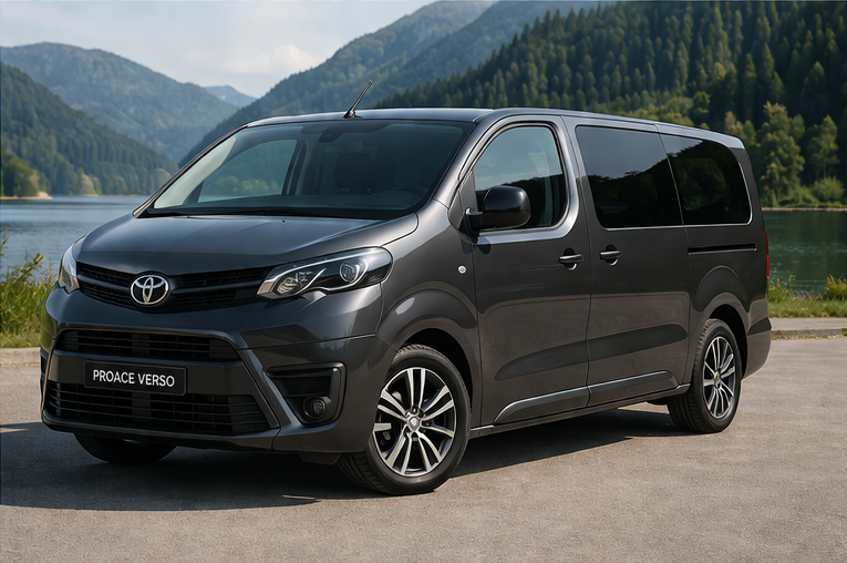 Minivan airport transfer vehicle